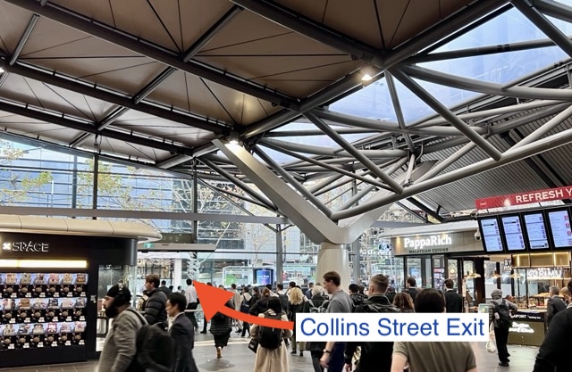 Southern Cross Station concourse, Collins Street exit